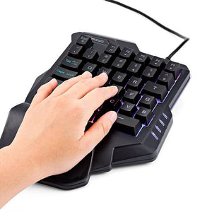 Teclado One-handed para jogos LOL/PUBG/FF